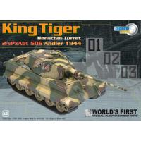 Panzer 6° King Tiger con torretta Henschel 2/sPzAbt 506 con zimmerit 1944 - Montato e rifinito per collezionisti D60048