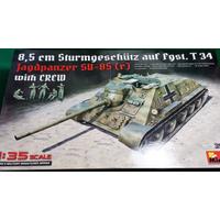 SU-85 bottino di guerra con equipaggio Tedesco (5 soggetti) - Germania 2°GM MA35229