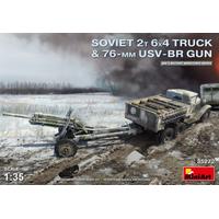 Camion da 2 ton. 6x4 con cannone USV-BR da 76mm. - URSS 2°GM MA35272