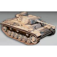 Panzer 3° L della 10° Pz.Div. Tunisi 1942  (modello in metallo assemblato e rifinito in teca rigida trasparente per collezionisti) PA88030